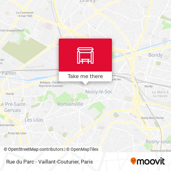 Rue du Parc - Vaillant-Couturier map