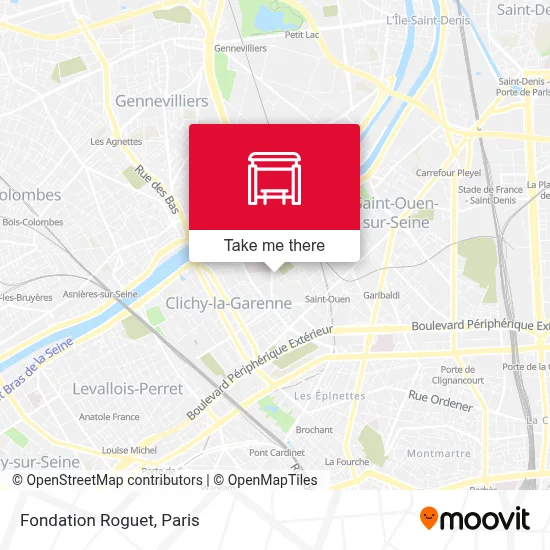 Fondation Roguet map