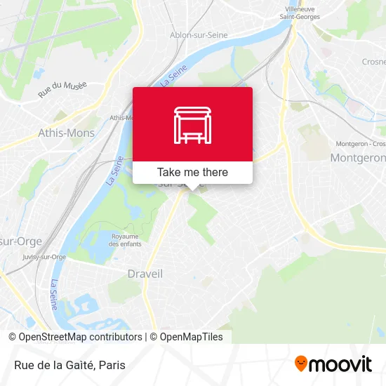 Rue de la Gaìté map