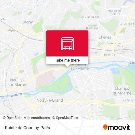 Pointe de Gournay map