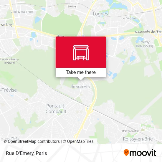 Mapa Rue D'Emery