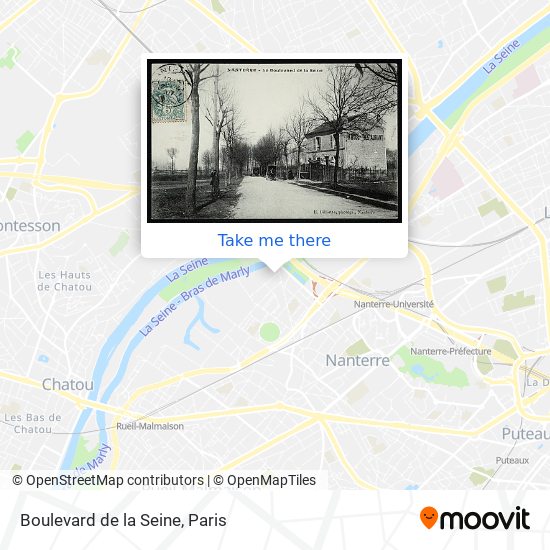 Mapa Boulevard de la Seine