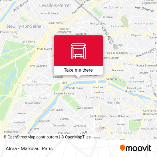 Alma - Marceau map