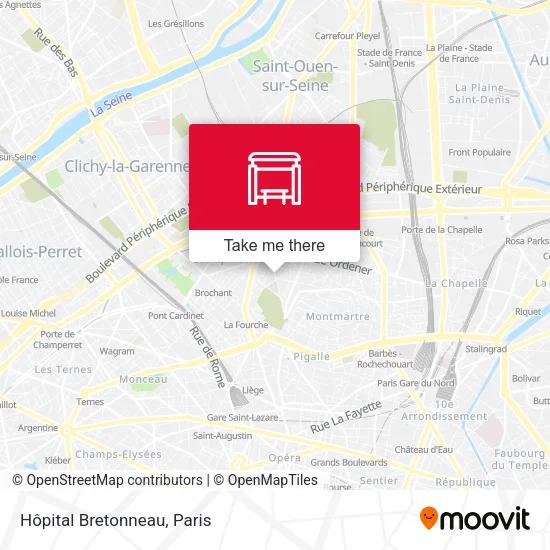 Hôpital Bretonneau map