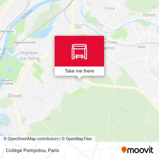 Collège Pompidou map