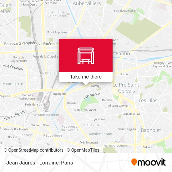 Jean Jaurès - Lorraine map