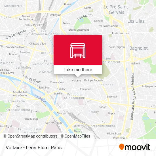 Voltaire - Léon Blum map