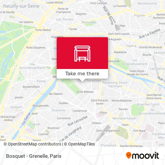 Mapa Bosquet - Grenelle