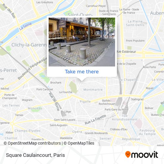 Mapa Square Caulaincourt