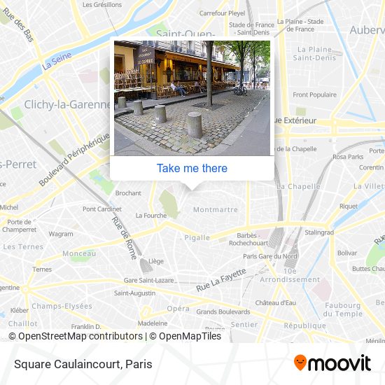 Mapa Square Caulaincourt