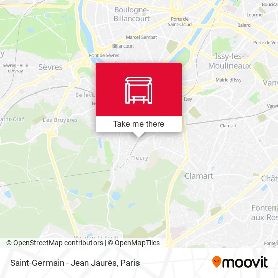 Saint-Germain - Jean Jaurès map