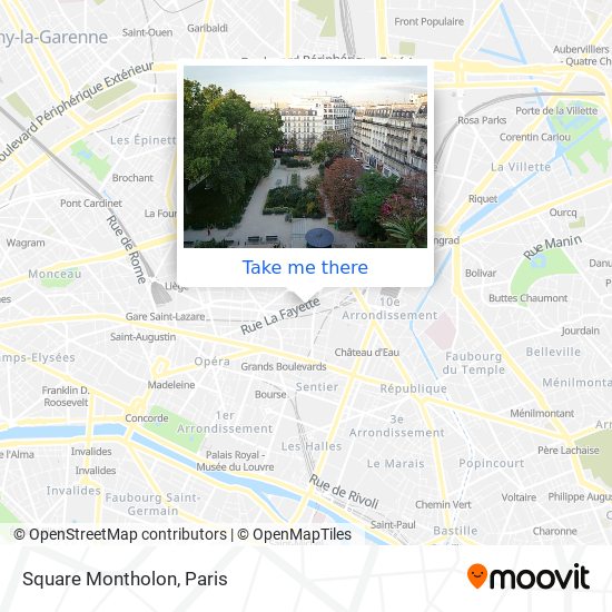 Mapa Square Montholon