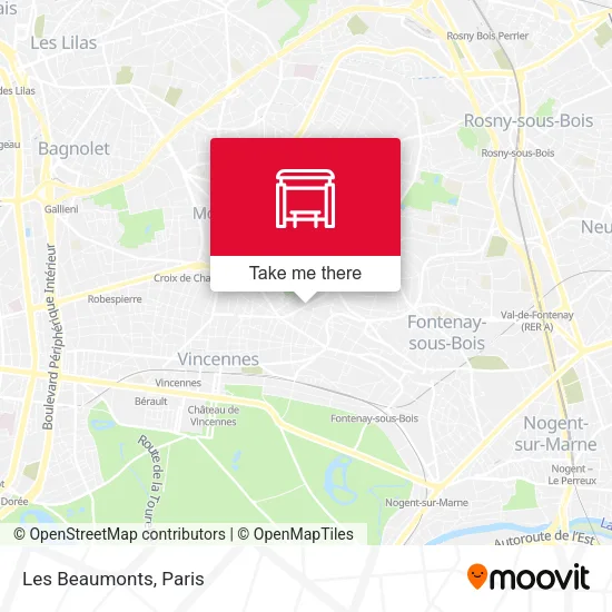 Les Beaumonts map