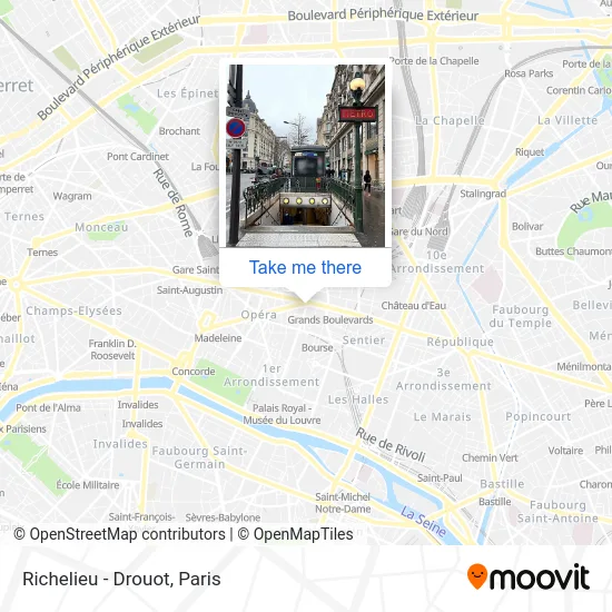 Richelieu - Drouot map