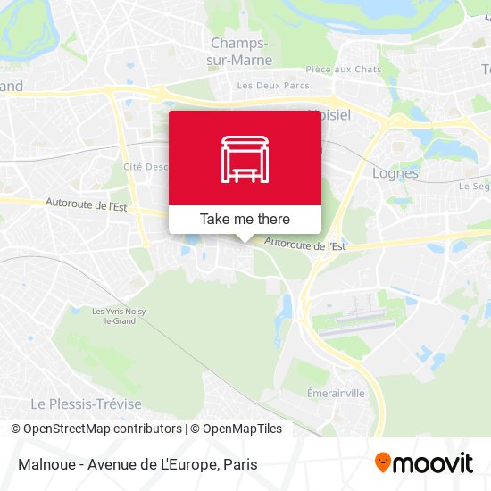Malnoue - Avenue de L'Europe map