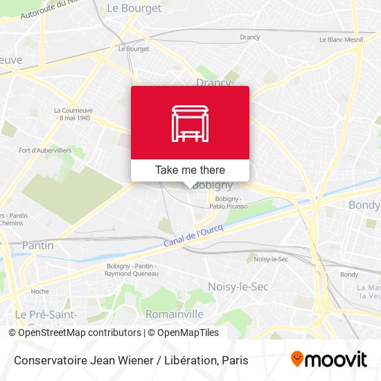 Conservatoire Jean Wiener / Libération map