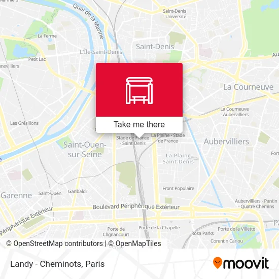 Landy - Cheminots map