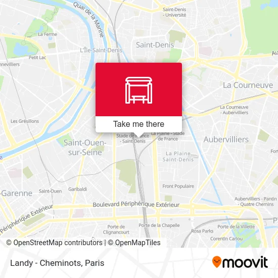 Landy - Cheminots map