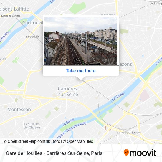 Mapa Gare de Houilles - Carrières-Sur-Seine