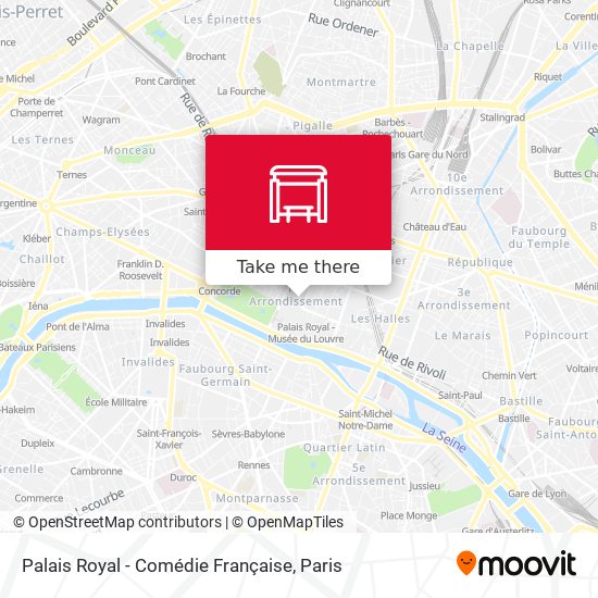 Palais Royal - Comédie Française map