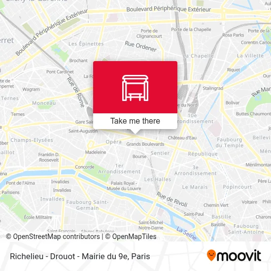 Richelieu - Drouot - Mairie du 9e map