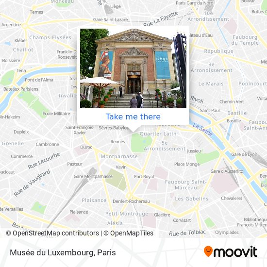 Musée du Luxembourg map