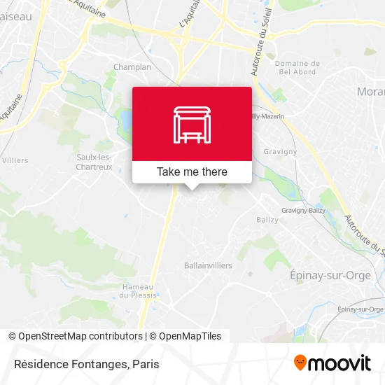 Résidence Fontanges map