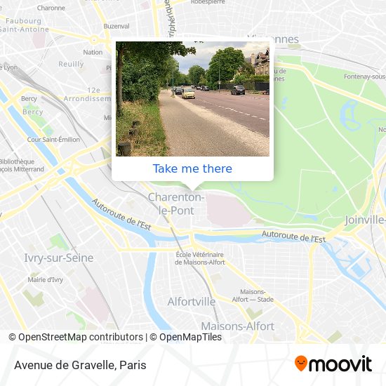Avenue de Gravelle map