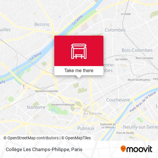 Mapa Collège Les Champs-Philippe