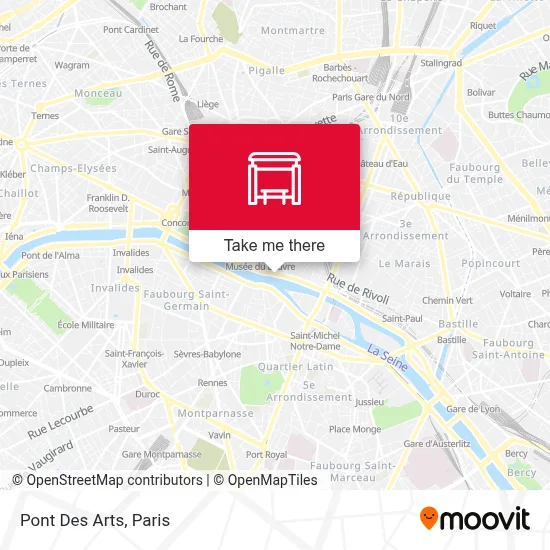 Pont Des Arts map