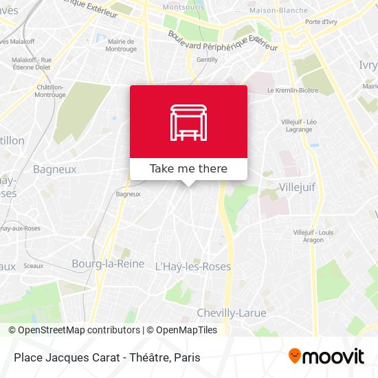 Mapa Place Jacques Carat - Théâtre