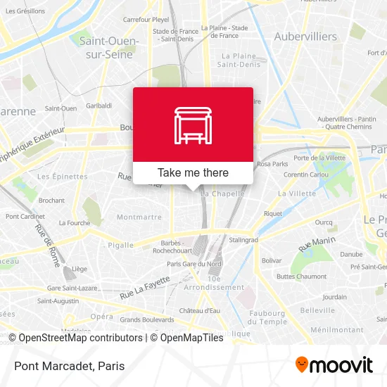 Pont Marcadet map