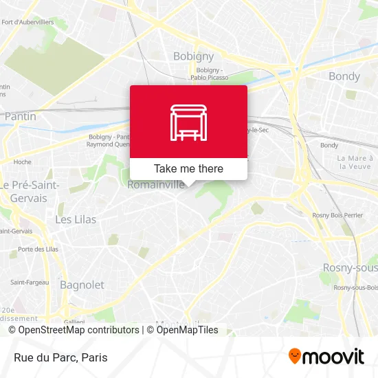 Mapa Rue du Parc