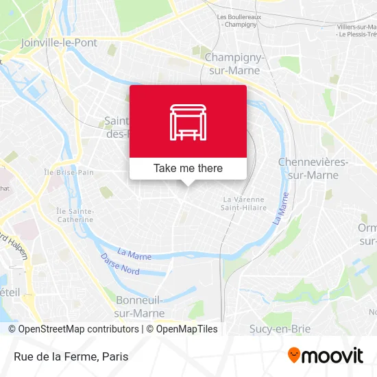 Mapa Rue de la Ferme