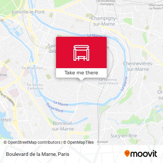 Mapa Boulevard de la Marne