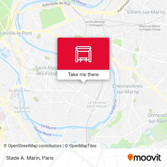 Stade A. Marin map