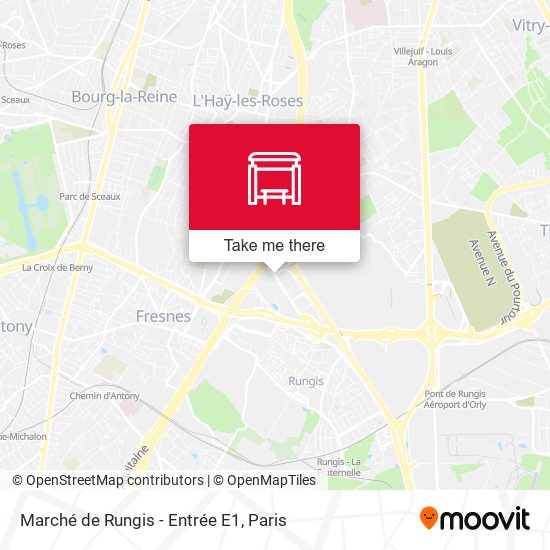 Marché de Rungis - Entrée E1 map