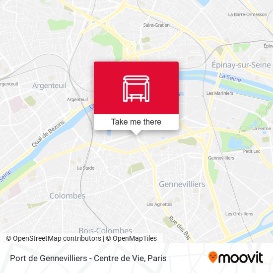 Port de Gennevilliers - Centre de Vie map