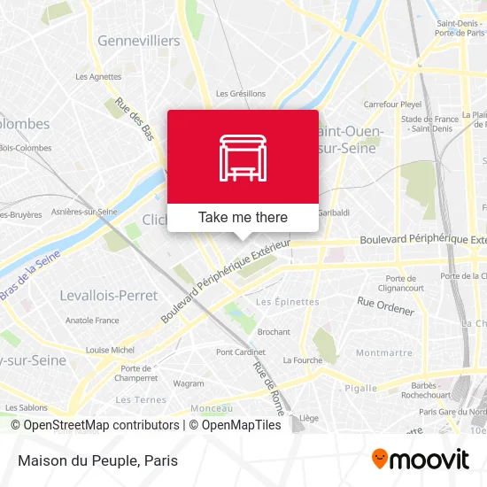 Maison du Peuple map