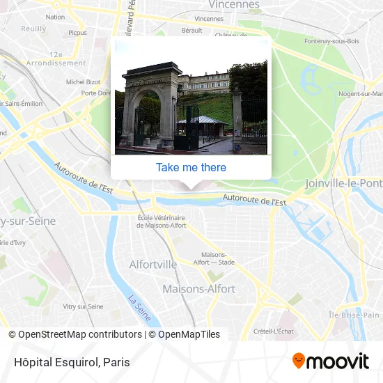 Hôpital Esquirol map