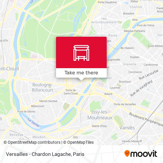 Mapa Versailles - Chardon Lagache