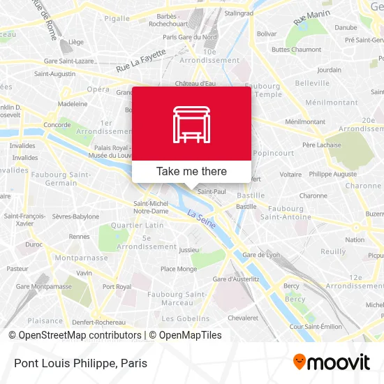 Pont Louis Philippe map