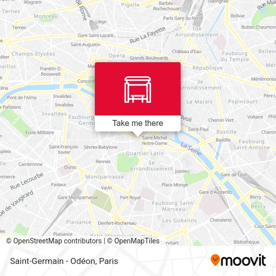 Saint-Germain - Odéon map