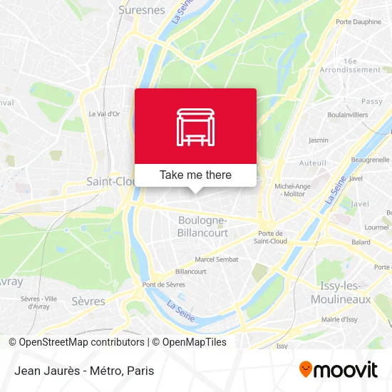 Jean Jaurès - Métro map