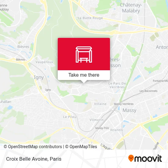 Croix Belle Avoine map