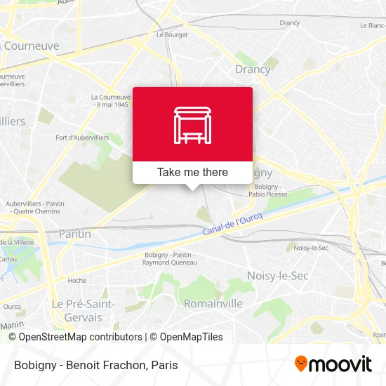 Bobigny - Benoit Frachon map