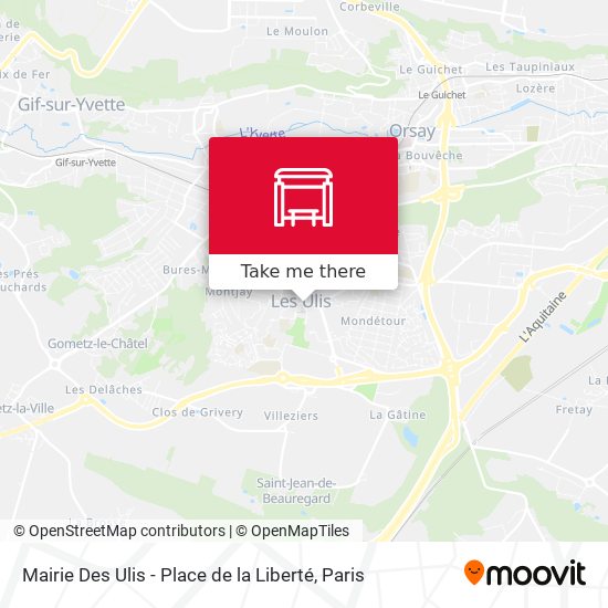 Mapa Mairie Des Ulis - Place de la Liberté