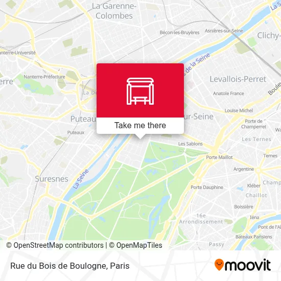 Rue du Bois de Boulogne map