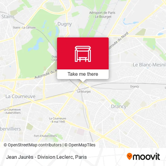 Jean Jaurès - Division Leclerc map