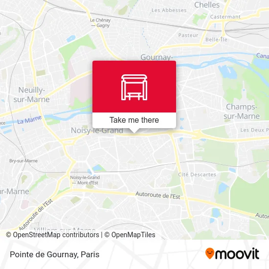 Pointe de Gournay map
